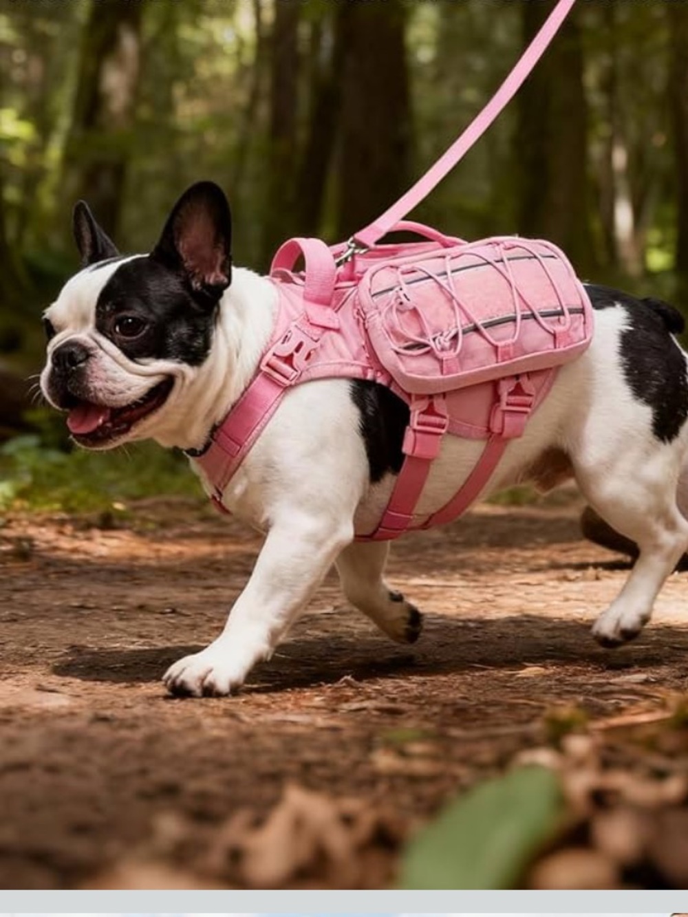 Pink Dog Harness Backpack